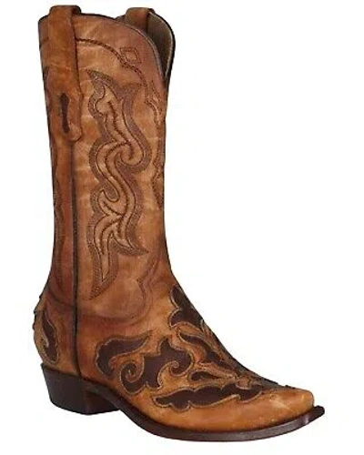 Pre-owned Corral Men's Inaly Western Boot - Snip Toe - A4415 In Beige