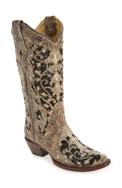Corral Sequin Mid Calf Western Boot In Multi