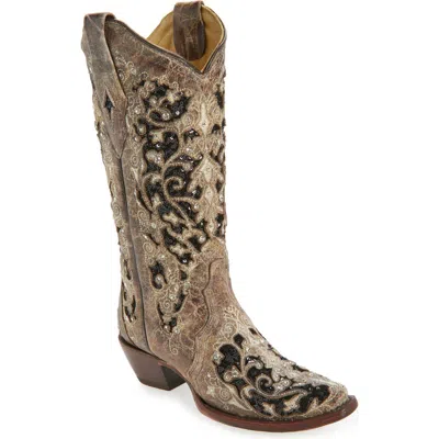 Corral Sequin Mid Calf Western Boot In Multi