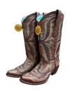 Corral Women's Embroidery Snip Toe Boots In Tan