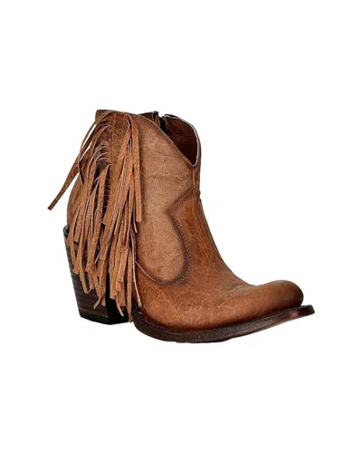 Corral Women's Fringe Bootie In Brown In Multi