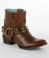 Corral Women's Harness Boot In Sierra Tan In Animal Print
