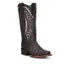Corral Women's Laser Embroidered With Studs Square Toe Boot In Grey