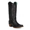 Corral Women's Matching Stitch Pattern And Inlay Western Boots In Black In Black