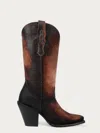 Corral Women's Pointed Toe Boot In Chocolate Lamb In Multi