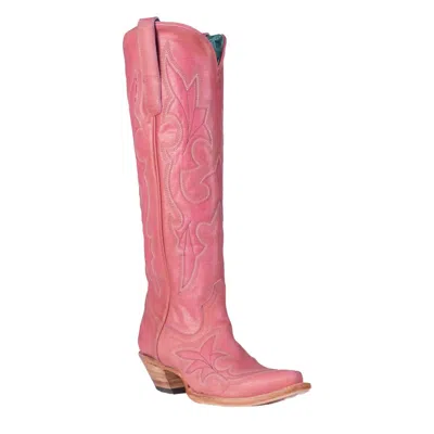Corral Women's Tall Snip Toe Boots In Pink
