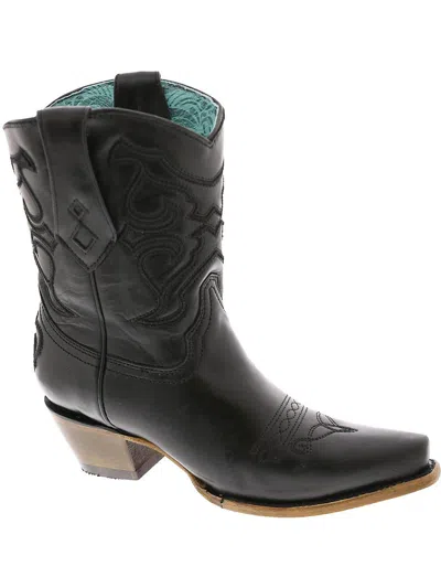 Corral Womens Leather Mid-calf Boots In Black