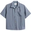 Corridor Camp-collar Textured-cotton Shirt