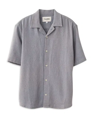 Corridor Antigua Short Sleeve Camp Shirt In Blue