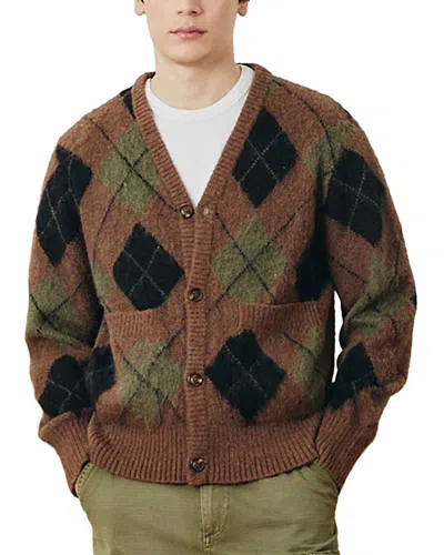 Corridor Argyle Cardigan Sweater In Multi