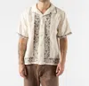 Corridor Bacchanal Embroidery Short Sleeve Shirt In White In White
