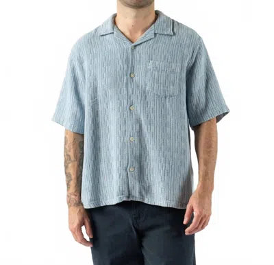 Corridor Basket Weave Shirt In Blue