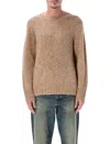 Corridor Minimalist Crewneck Sweatshirt With Round Neckline In Brown