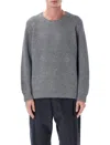 Corridor Wool And Cashmere Blend Ribbed Crewneck Sweater In Gray