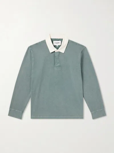 Corridor Cotton-jersey Polo Shirt In Green