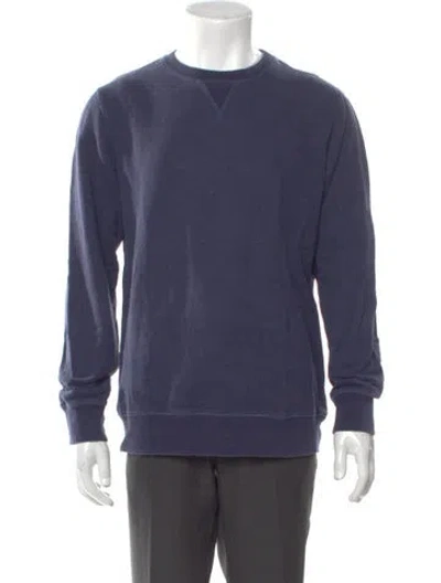 Pre-owned Corridor Crew Neck Long Sleeve Pullover In Blue