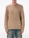 Corridor Minimalist Crewneck Sweatshirt With Round Neckline In Brown