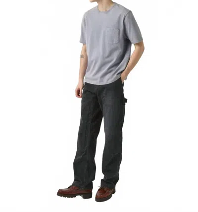 Corridor Crew Neck Short Sleeve Organic Tee In Dusk In Blue