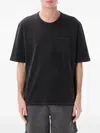 Corridor Garment-dyed Cotton-jersey T-shirt In Black