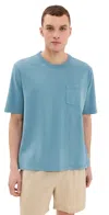 Corridor Garment-dyed Cotton-jersey T-shirt In Aegean Blue