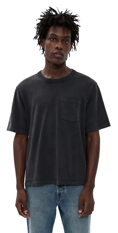 CORRIDOR GARMENT DYED TEE BLACK
