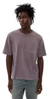 Corridor Garment Dyed Tee Grey In Purple