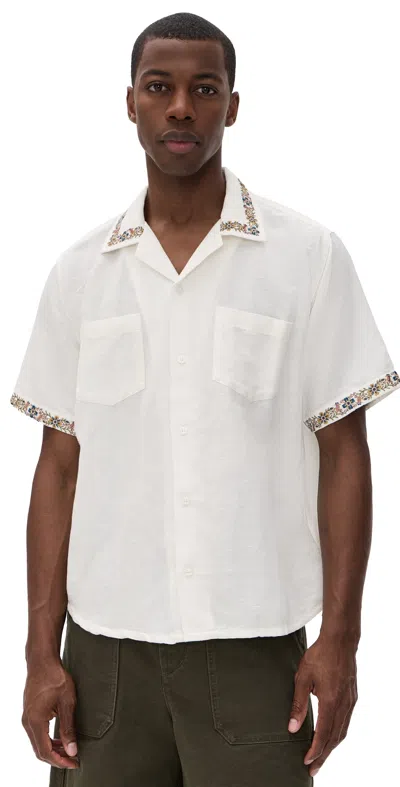 Corridor Harmony Embroidered Camp Shirt White
