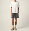 Corridor Heavy Twill Pleated Short In Grey In Gray