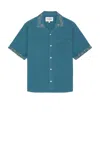 Corridor Hopsack Embroidered Camp Shirt