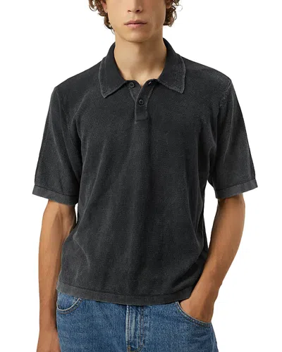 Corridor Knit Polo Shirt In Black
