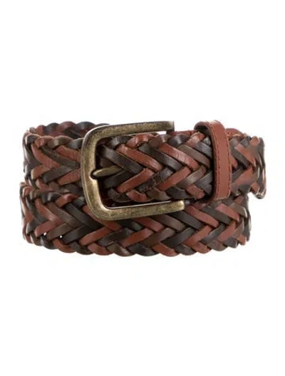 Pre-owned Corridor Leather Belt In Brown