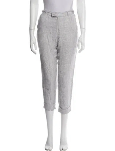 Pre-owned Corridor Linen Straight Leg Pants In Gray