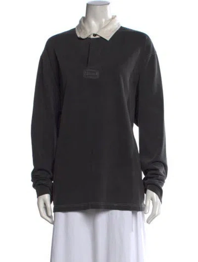 Pre-owned Corridor Long Sleeve Polo In Grey