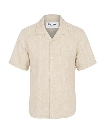 Corridor Man Shirt Beige Size S Cotton