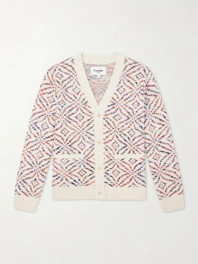 Corridor Mandala Jacquard-knit Pima Cotton Cardigan In Multi
