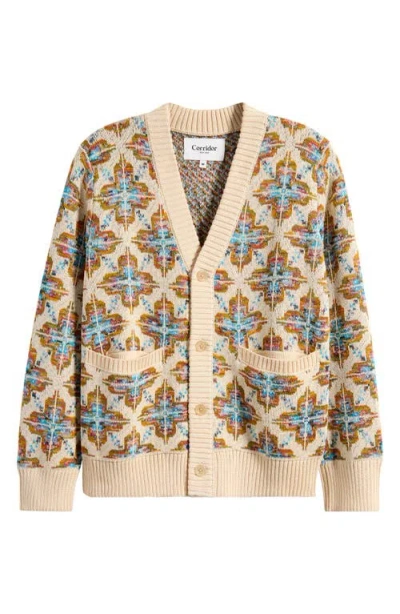 Corridor Mariposa Pima Cotton Cardigan In Brown