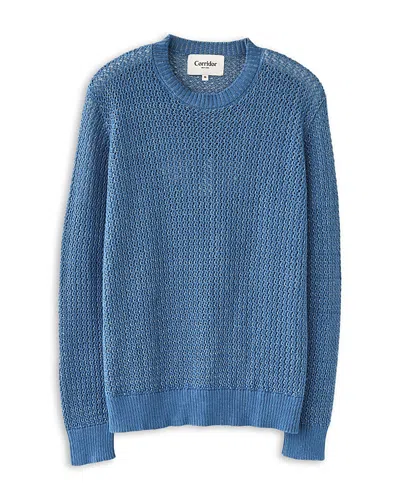 Corridor Marled Crewneck Sweater In Blue