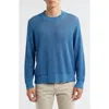 Corridor Marled Organic Pima Cotton Crewneck Sweater In Blue