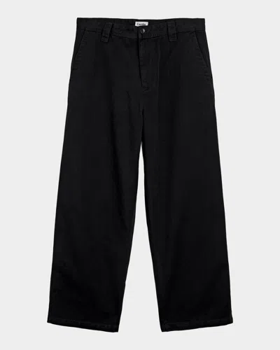 Corridor Men & Apos;s Wide Cotton Twill Pants In Black