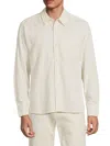 Corridor Men's Cotton-blend Button-front Shirt In Brown