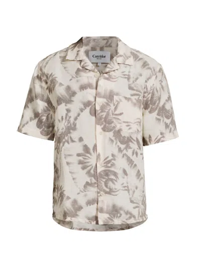 Corridor Men's Day Palms Short-sleeve Shirt In Natural