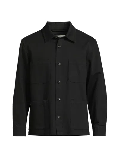 Corridor Men's Misha Cotton Overshirt In Black