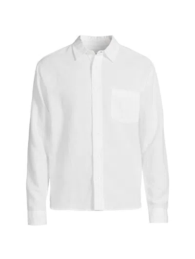 Corridor Men's Resonance Linen-cotton Shirt In White