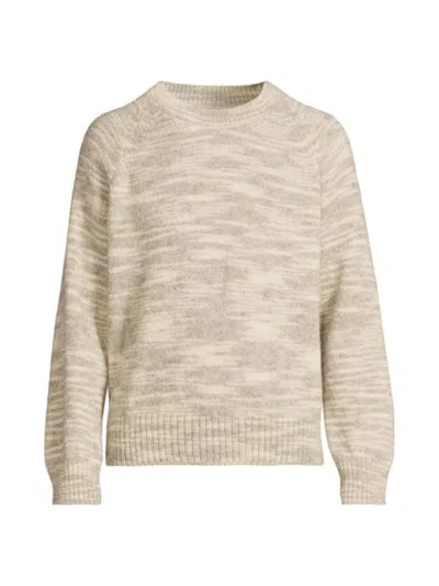 Corridor Men's Space-dye Alpaca Crewneck Sweater In Neutral