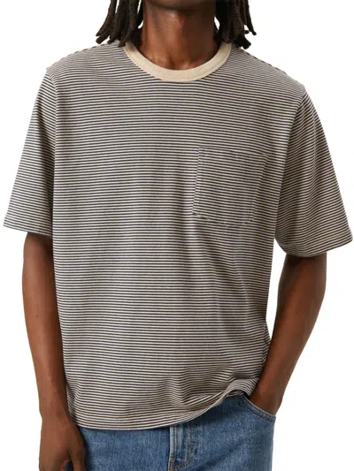 Corridor Men's Striped Cotton T-shirt In Brown