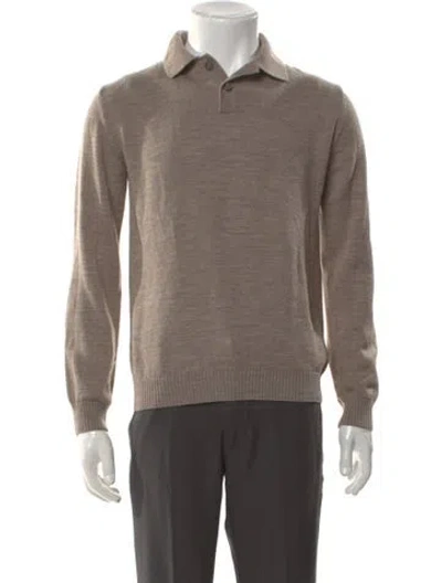 Pre-owned Corridor Merino Wool Collar Polo Shirt In Neutral
