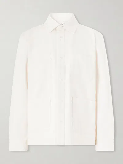 Corridor Misha Cotton-twill Overshirt In White