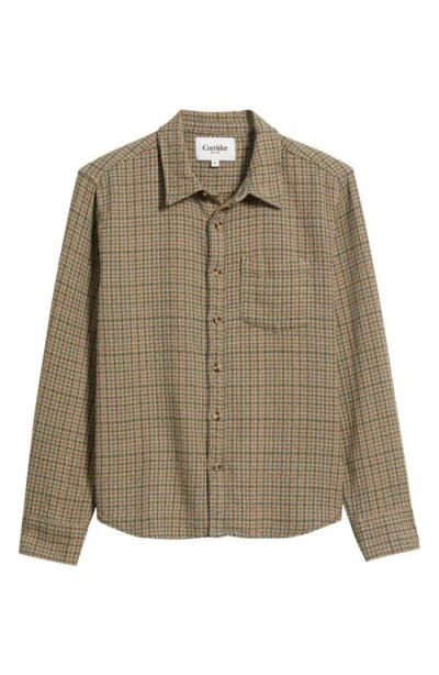 Corridor Moonrock Cotton Button-up Shirt In Brown