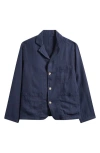 Corridor Navy Linen Three-button Sport Coat