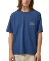Corridor Ny Script Pocket Tee In Blue